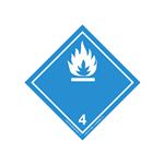 Transport Pictogram 2" Label - Class 4 Dangerous When Wet